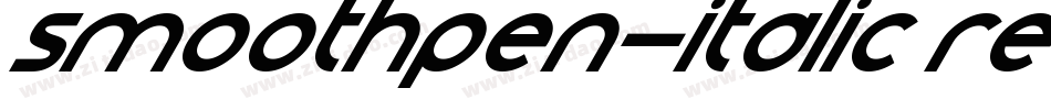 SmoothPen-Italic Regular字体转换